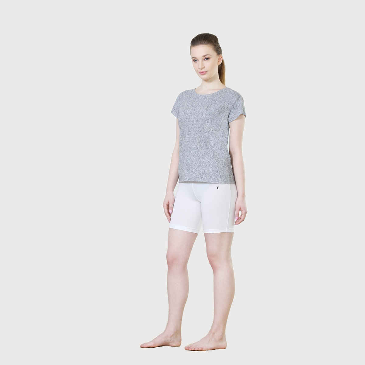 Van Heusen Women White Solid No Marks Waistband Ultra Soft Undershorts |XS