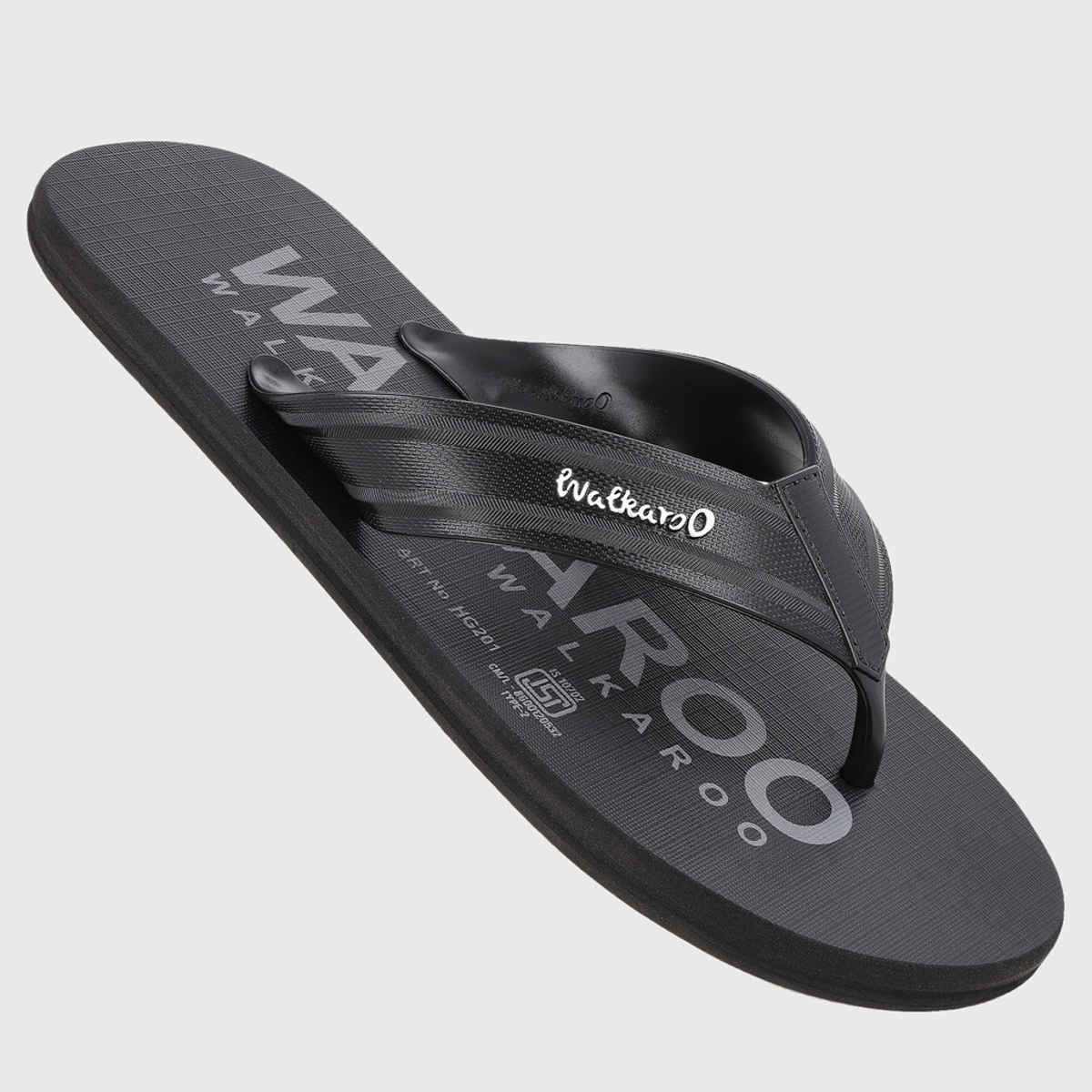 Walkaroo Men's Dailywear Hawai | HG201 Black | UK 10