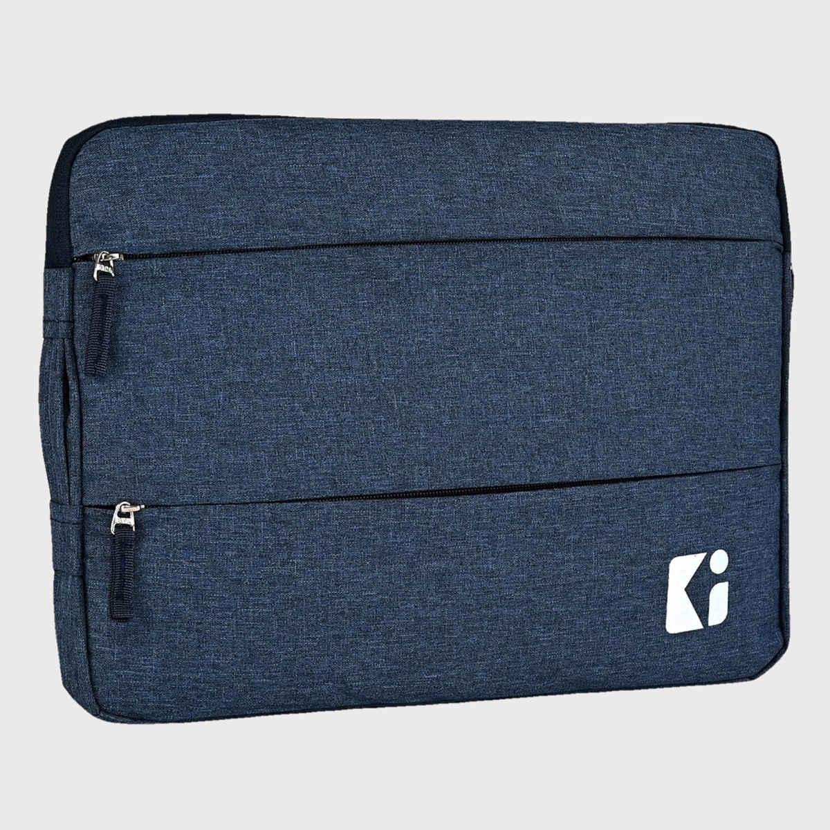 Kuber Industries Unisex Solid Nylon 15.6 L Laptop Sleeve | Dark Blue - 14 Inches