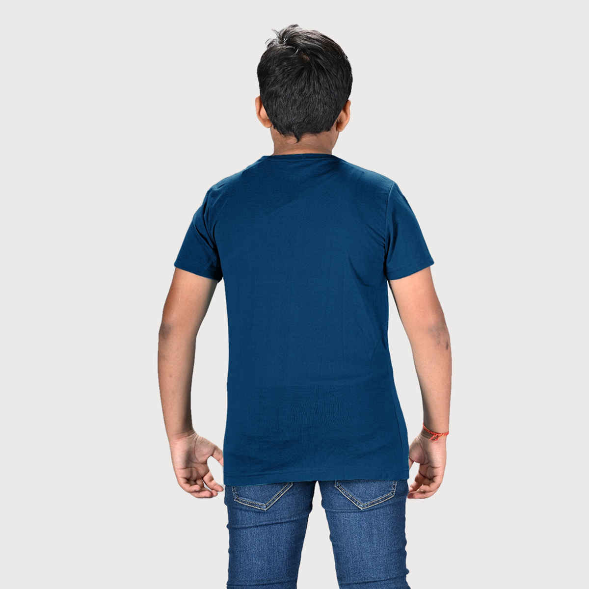 Lux Nitro Kids Round Neck T-shirt | Mykonas Blue - XL