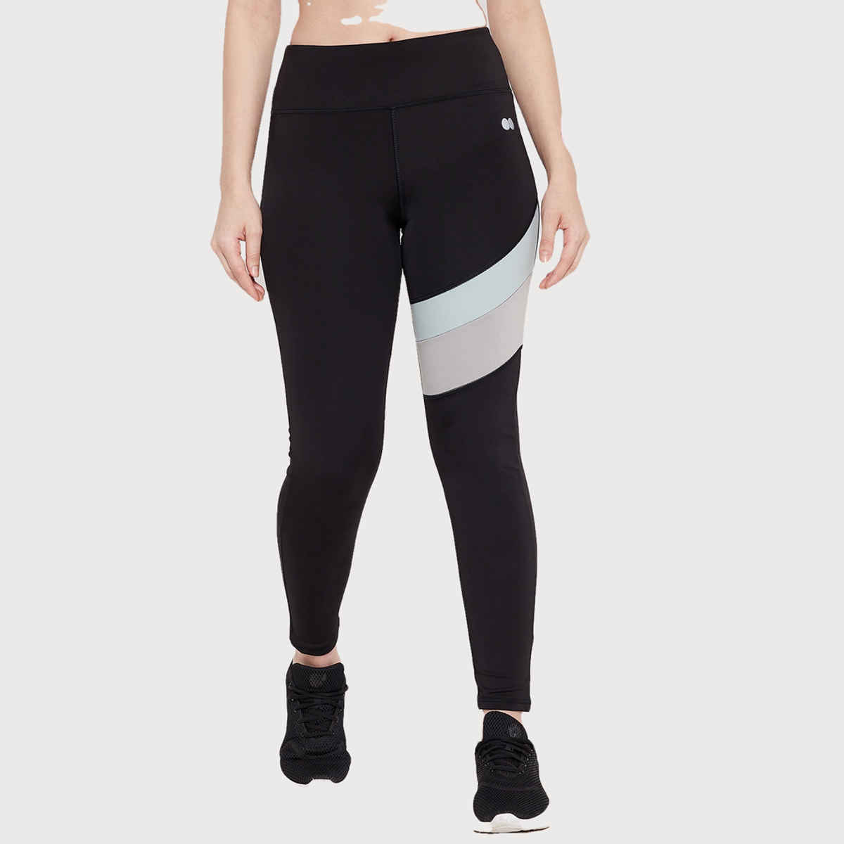 Clovia Snug Fit High-Rise Active Tights (Black - M)