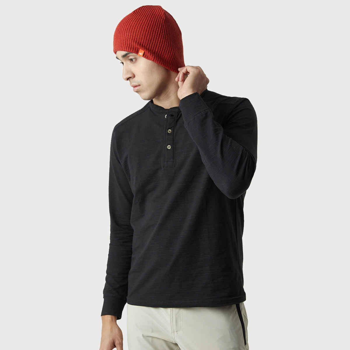 Wildcraft Unisex Striped Acrylic Skull Cap | Maroon - Free Size