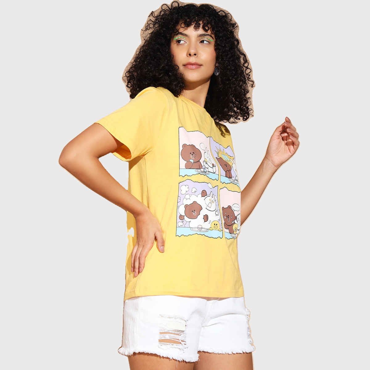 The Dry State Women's Cornsilk T-shirts Yellow WTSH | M