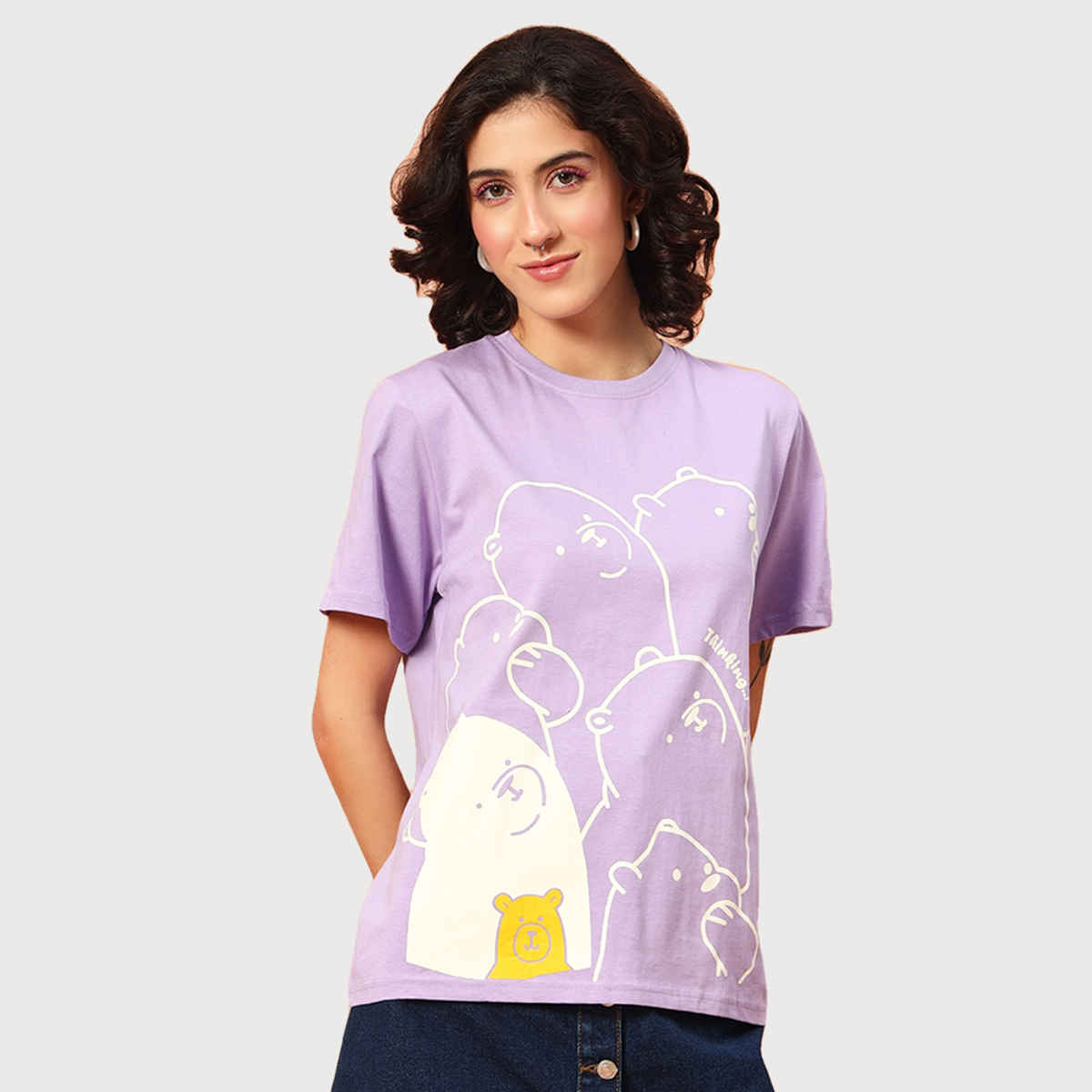 The Dry State Women's Sunlit Allium T-shirts Lavender WTSH | 1748A | M