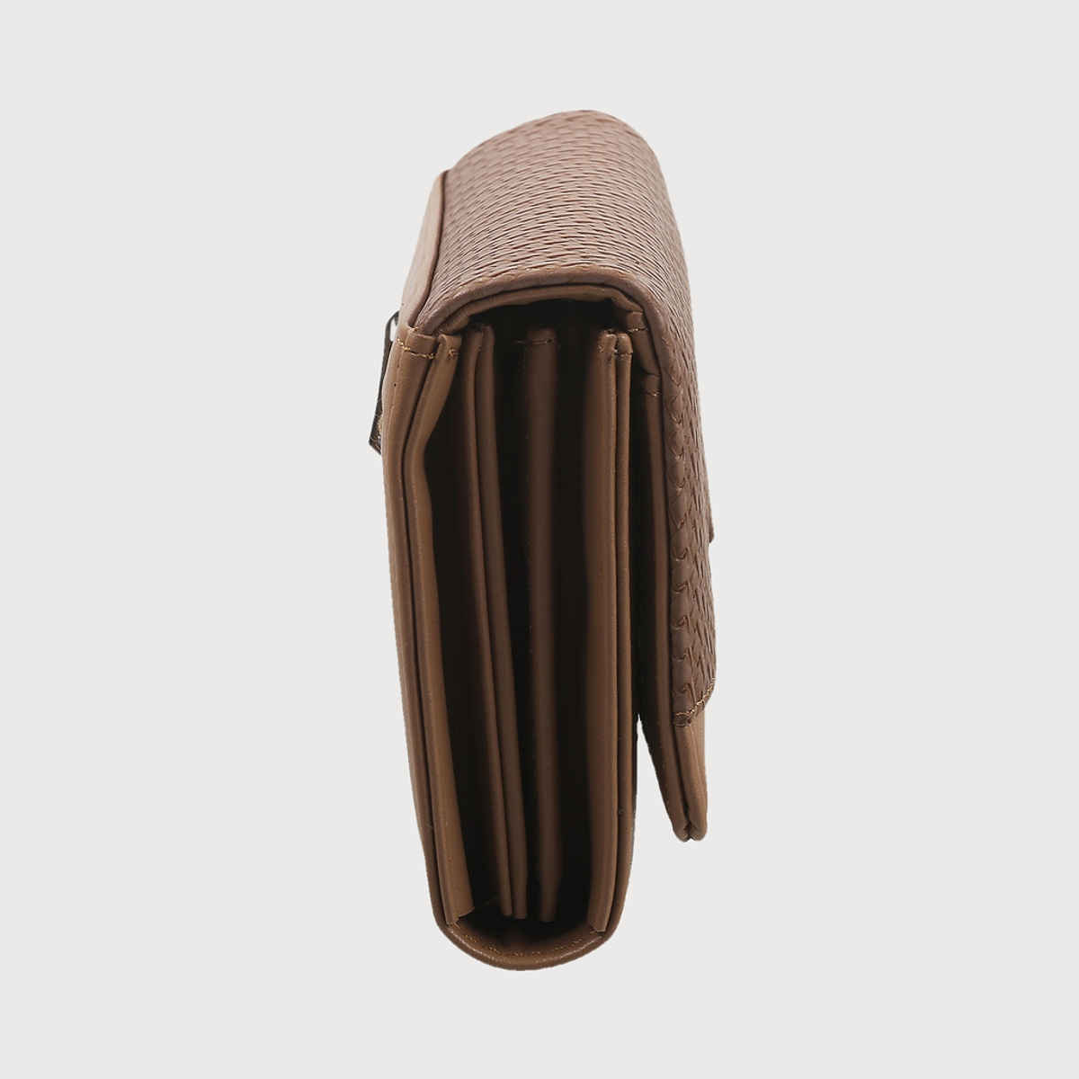 Mochi Brown Synthetic Wallet for Women | 95-7658-12