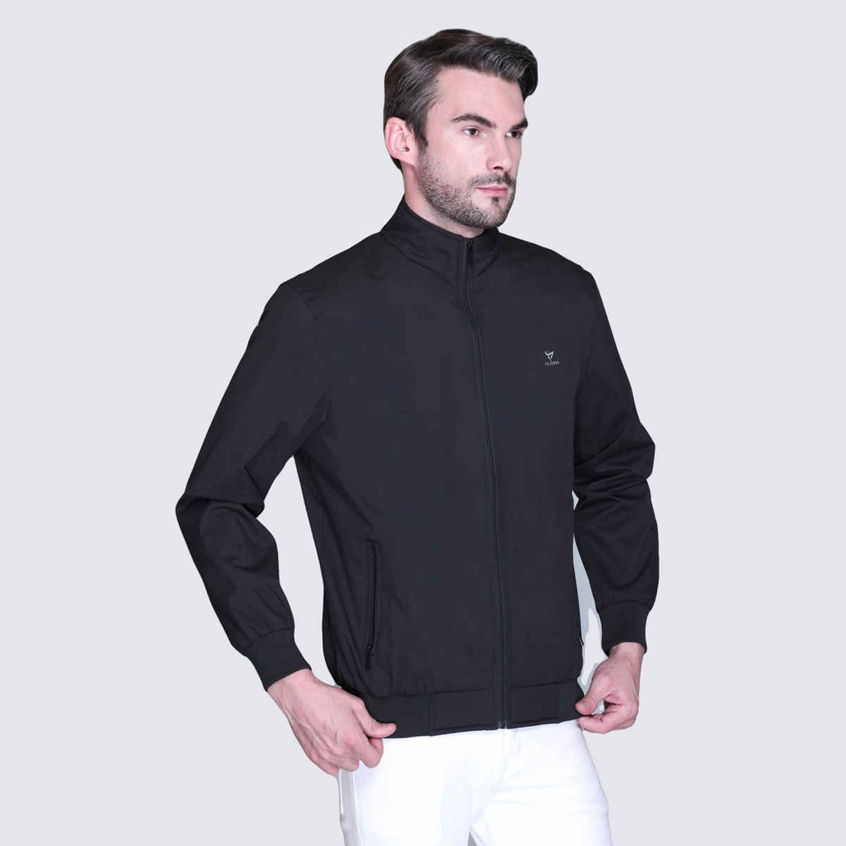 Fort Collins Men's Windbreaker Jacket | Black - L