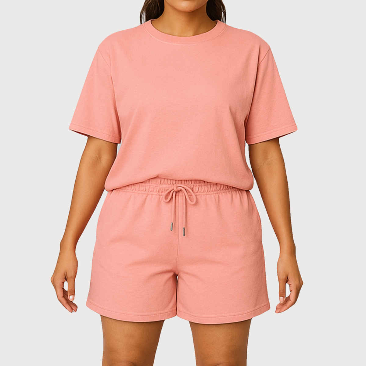 EQL Women's Pure Cotton Shorts | Coral - S