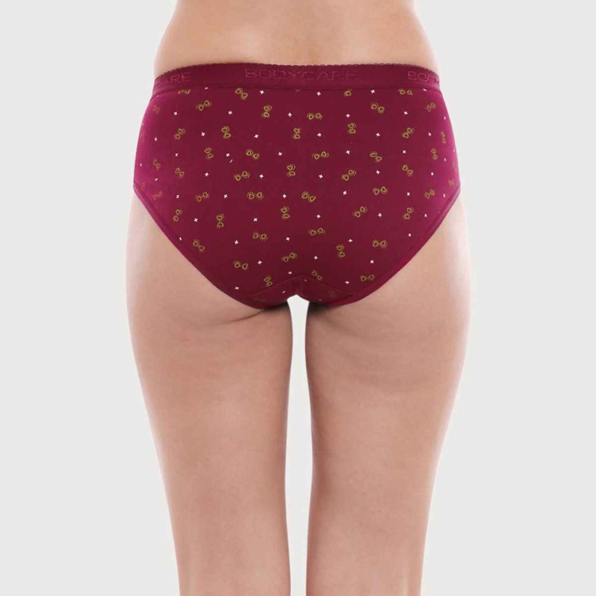 Bodycare Women's Printed Cotton Briefs | Outer Elastic | 16000 | Multicolour