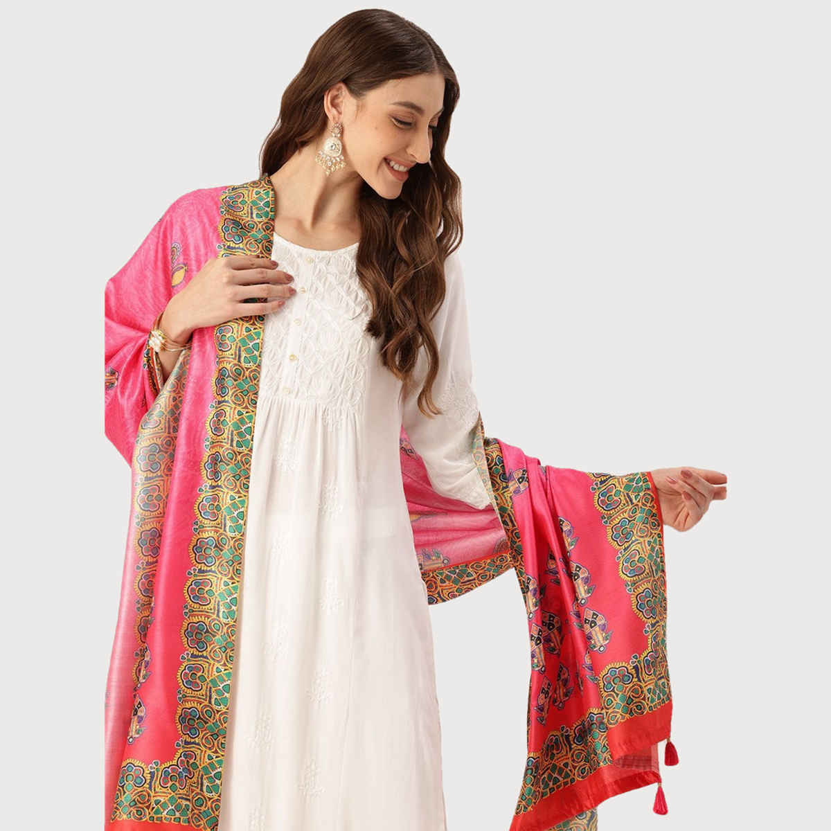 Ishin Multi Color Cotton Dupatta | 1045