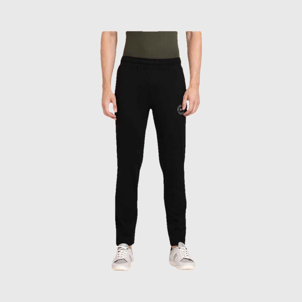Pepe Jeans Mens Black Regular Track pant - Pack of 1 (L) Comfort Fit, Soft Fabric, Breathable