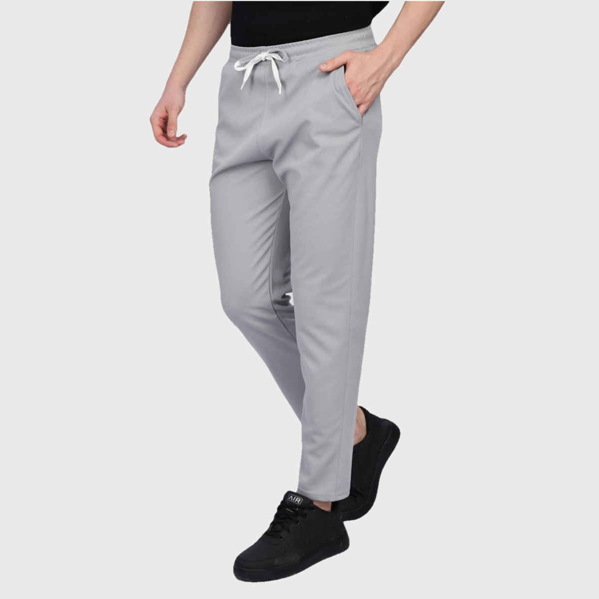 GCYX Men's Track Pant | 60% Cotton 40% Polyester Comfortable Wear | Grey Mel - XL