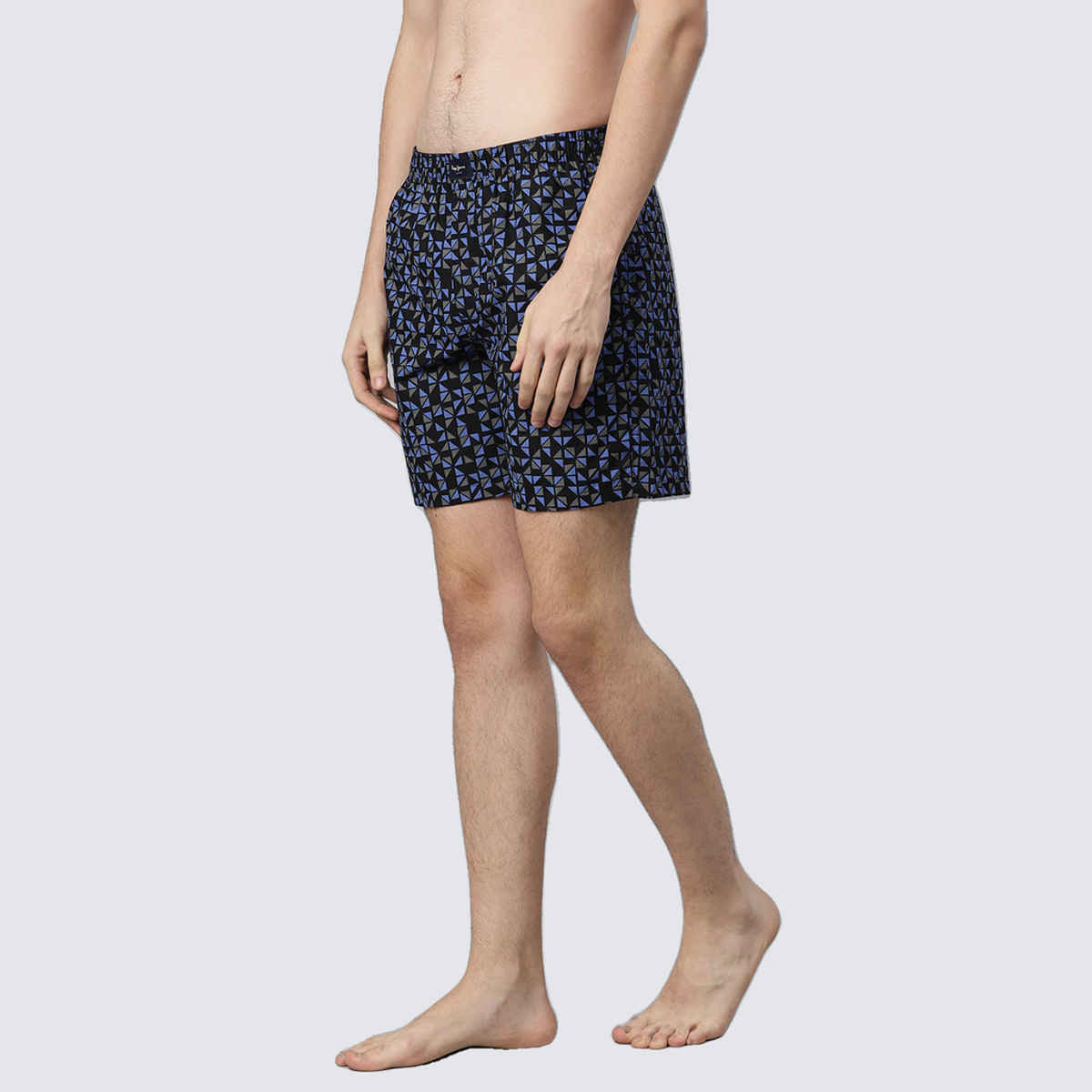 Pepe Jeans Mens Black AOP-3 100 % Printed Cotton Boxer - Pack of 1 (S) Comfort Fit, Soft Fabric