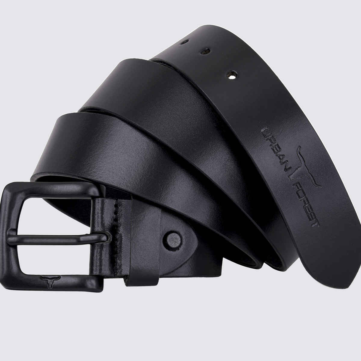 URBAN FOREST Men's Casual Leather Belt | Black