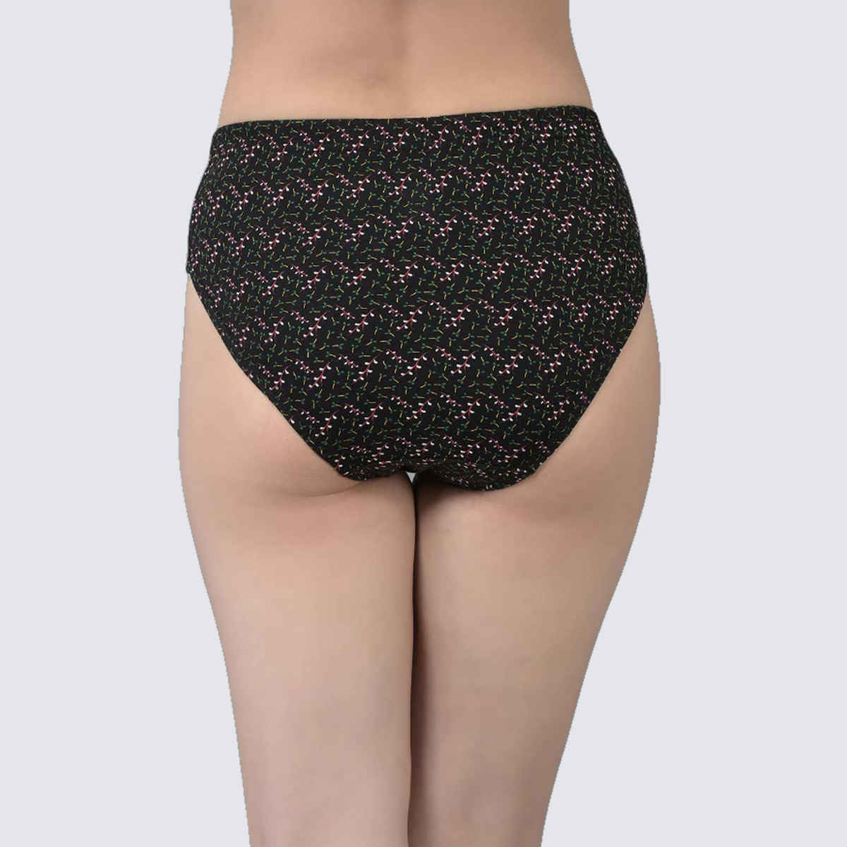 Dollar Missy Women's Combed Deep Printed Inner Elasticated Hipster Panty | Pack Of 2 Assorted - M