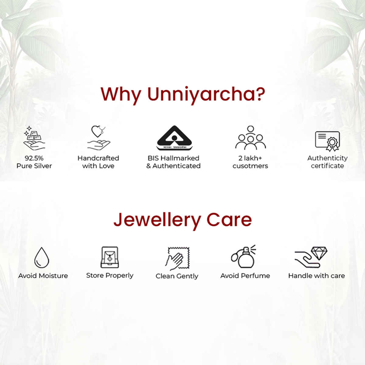 Unniyarcha 92.5 Silver Thread Evil Eye Bracelet
