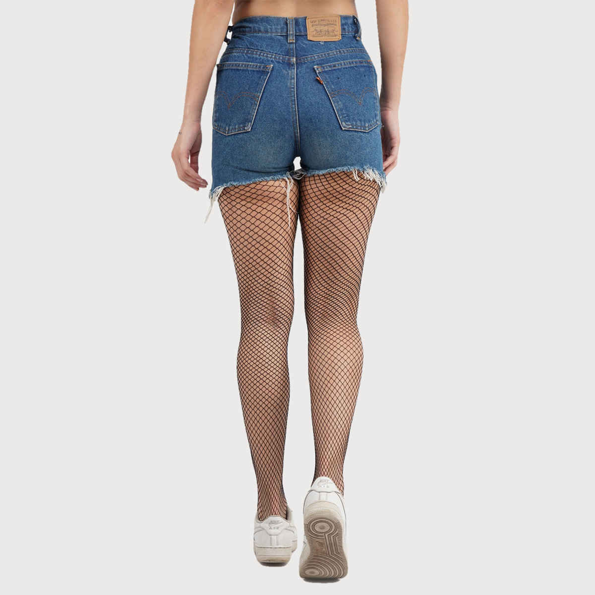 Secrets By ZeroKaata Black Sheer Fishnet Pantyhose Stockings