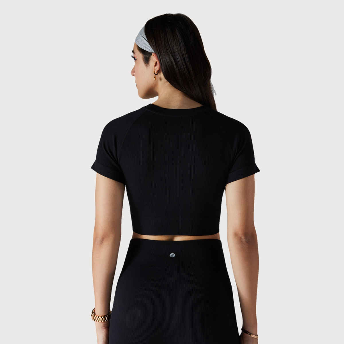 Cava Women's Cropped T-shirt Pulse | Black - S