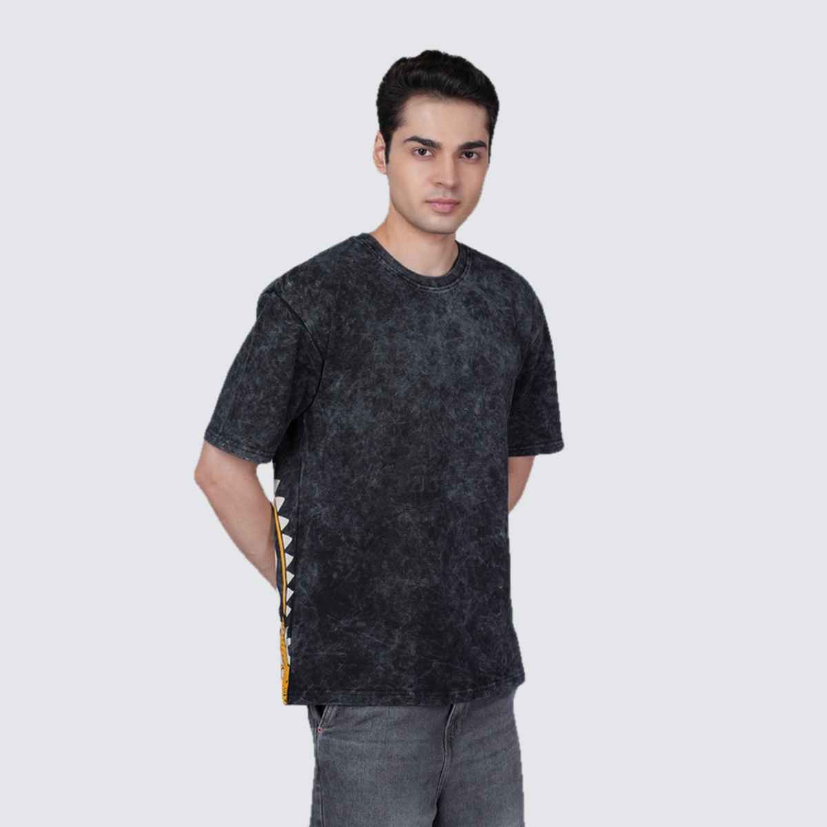 Outlaws Men's Cotton Premium Quality Padyani T-Shirt | Black - 2XL