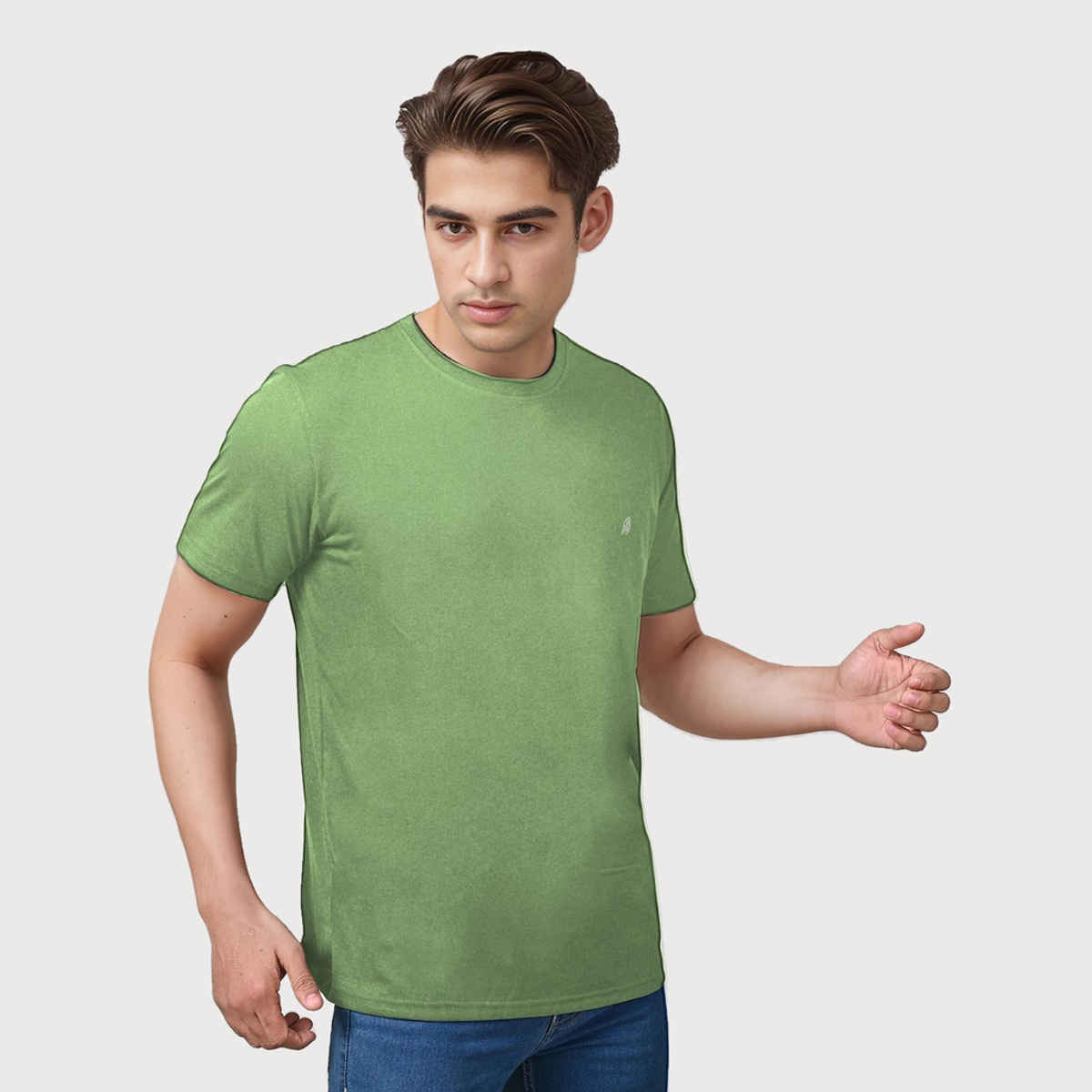 Lux Nitro Men's Round Neck T-shirt | Pista - M