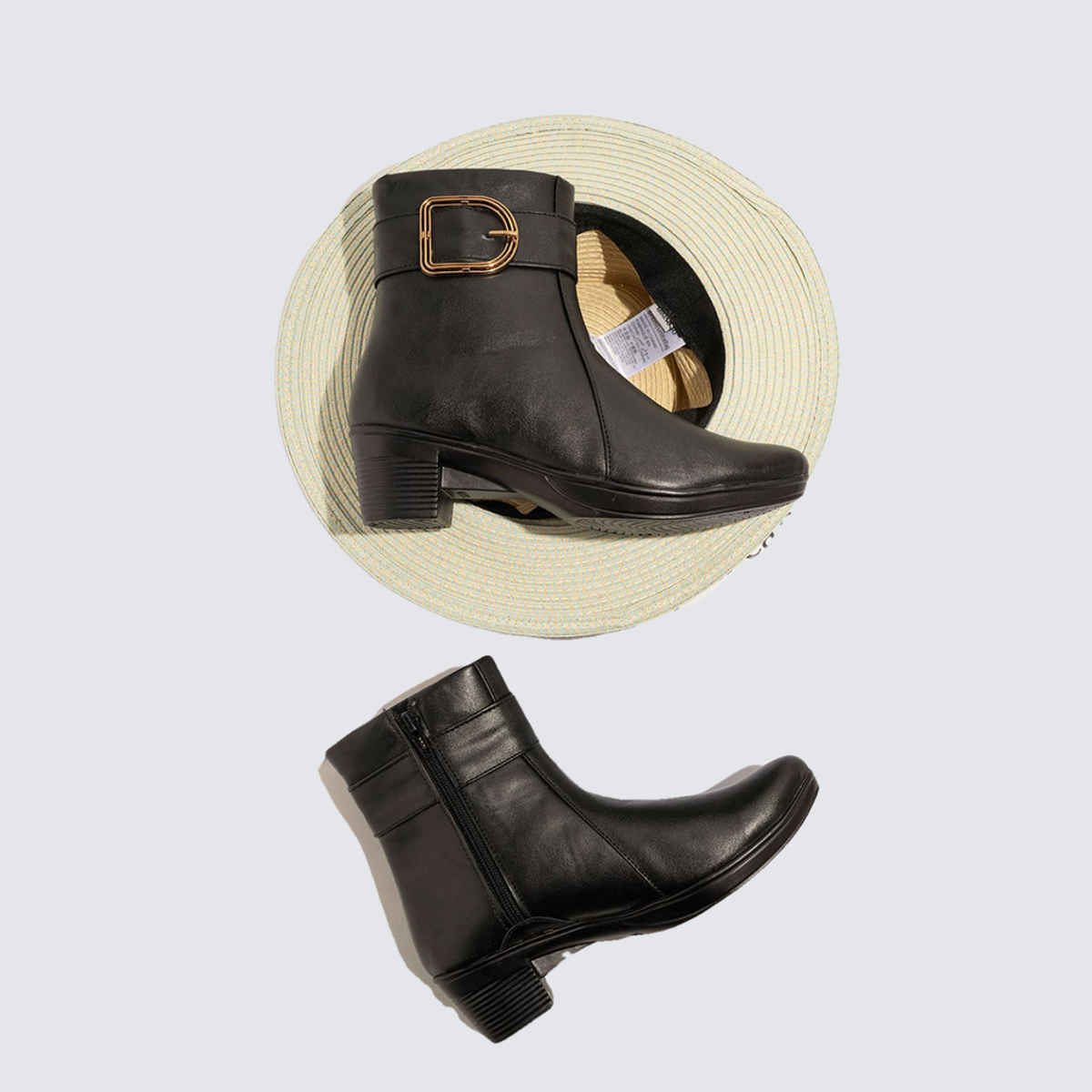 Shoetopia Women's Smart Casual Boots | BT-7074 | Black - UK 4