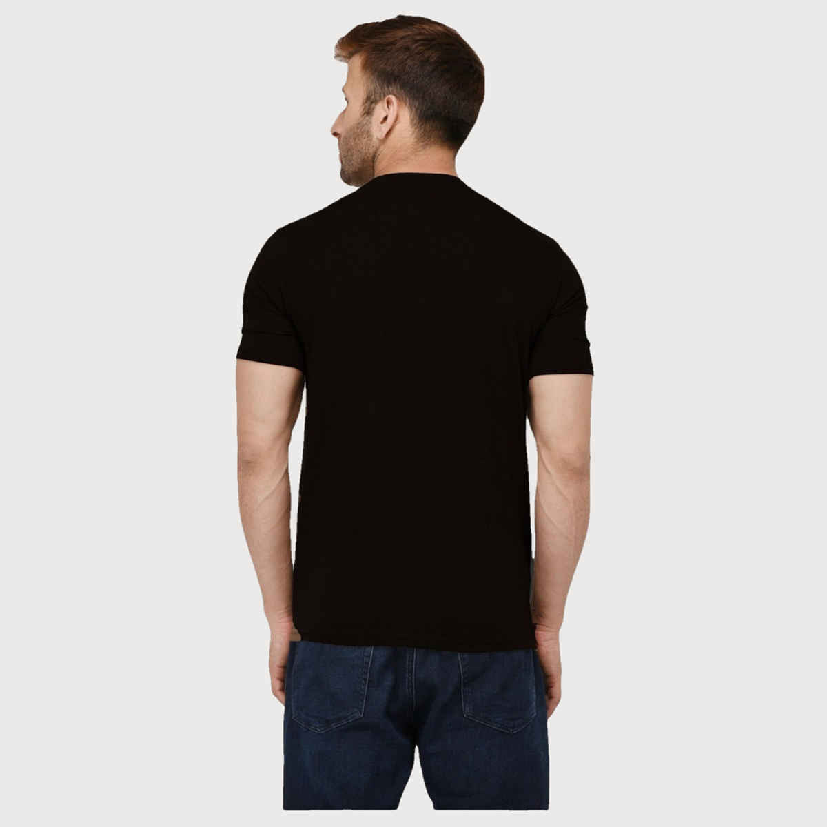 Gcyx Men's Dude Dad Printed T-shirt | Black - XL