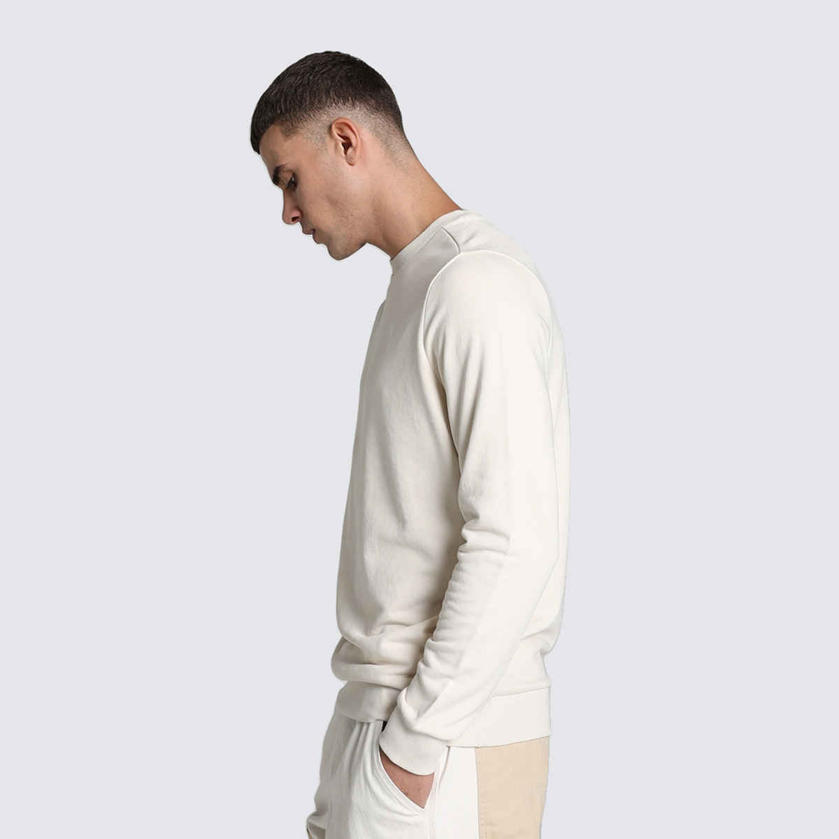 Puma Men's Sweatshirt Crew Regular Fit - White | XL