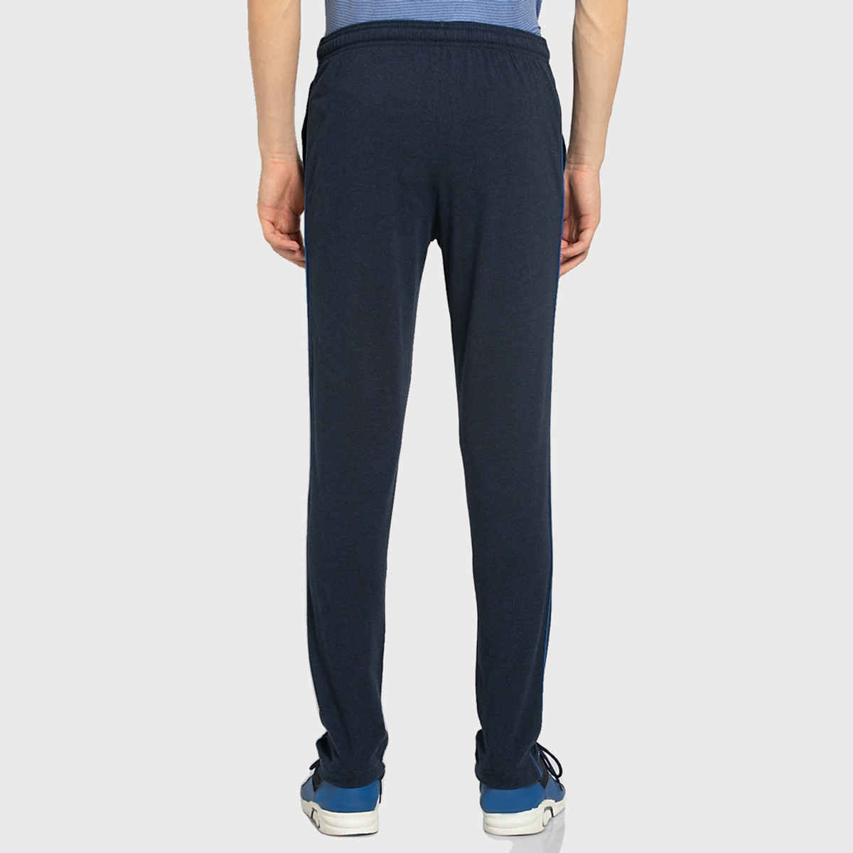 Van Heusen Athleisure Men Smart Tech and Easy Stain Release Trackpants Pack Of 1 Blue Melange |Xl