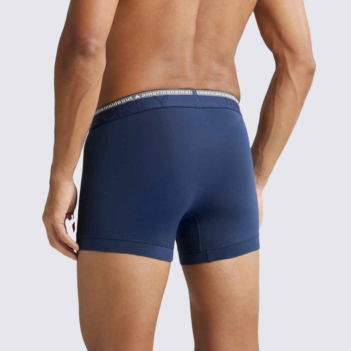 Jockey US60 Men's Super Combed Cotton Elastane Stretch Underwear Solid Trunk|Ultrasoft Waistband|PO2 | -S