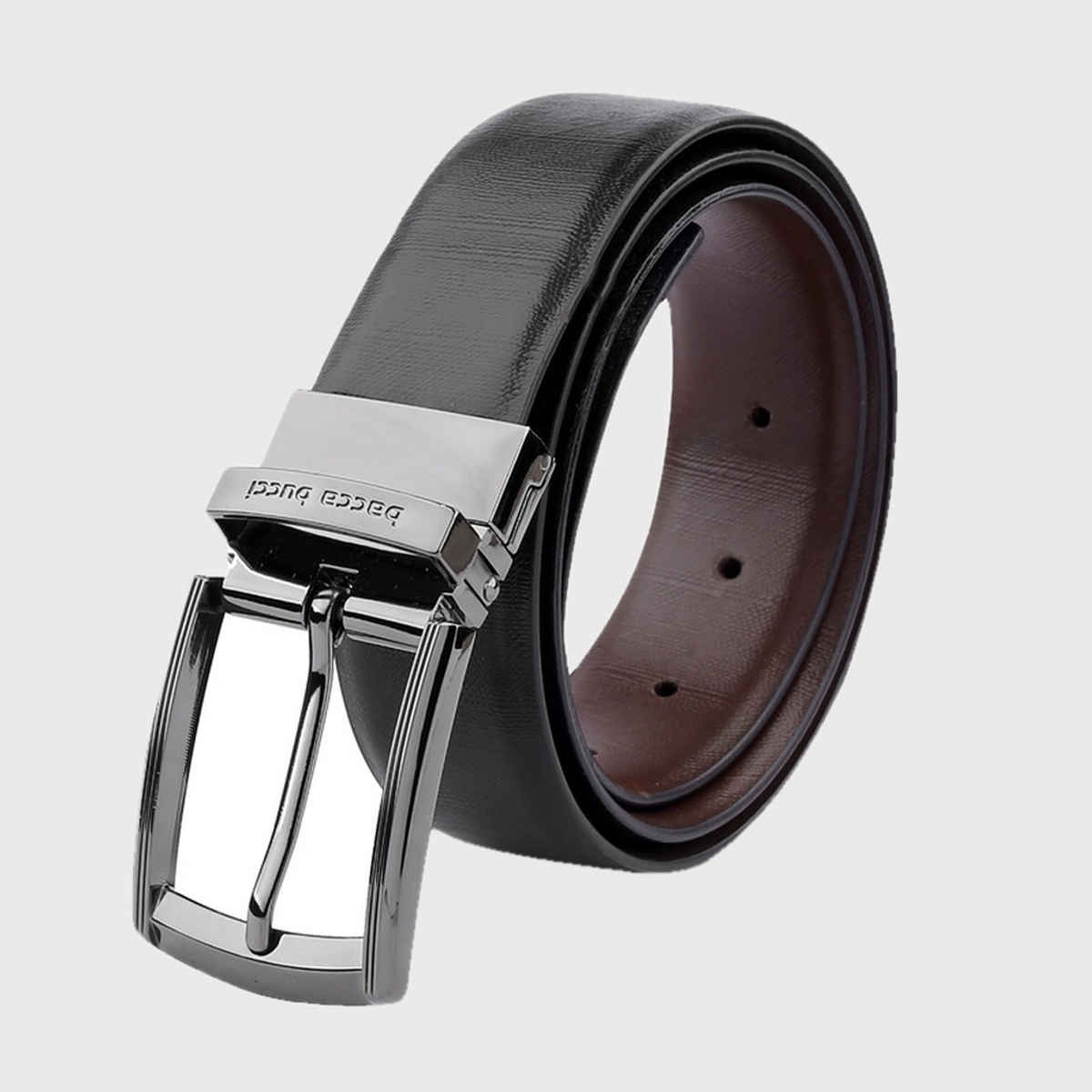 Bacca Bucci Auto Reversible Dress Belt With Genuine Leather Black and Brown Waist | 36