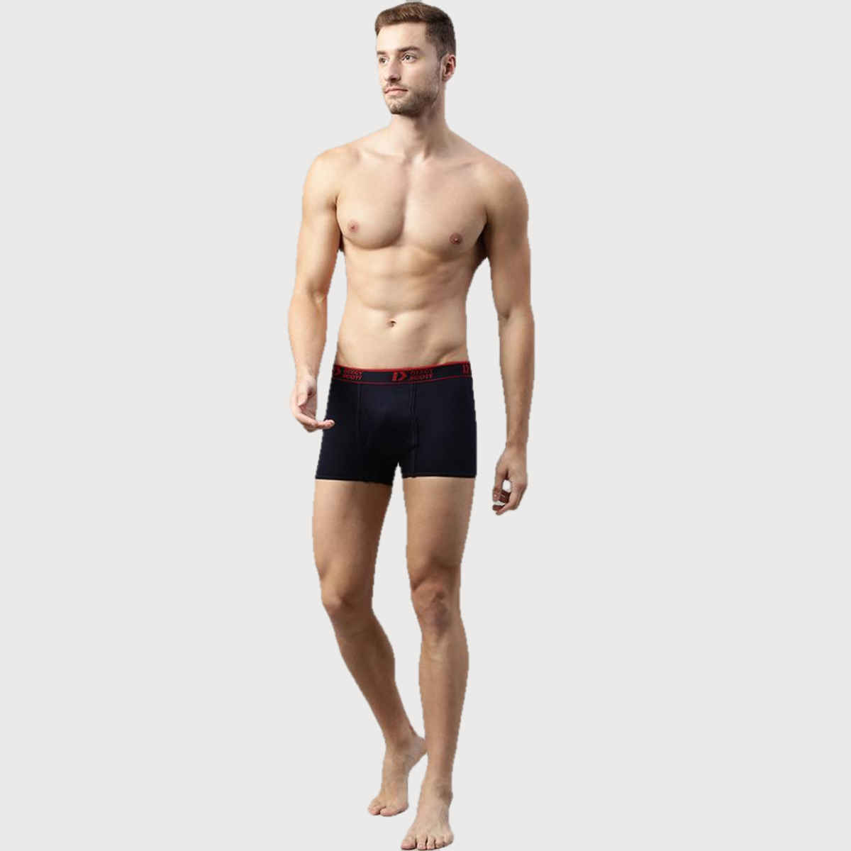Dixcy Scott Originals Men'S Trunk Snug Fit Solid Innerwear (Multicolor-Pack Of 2)