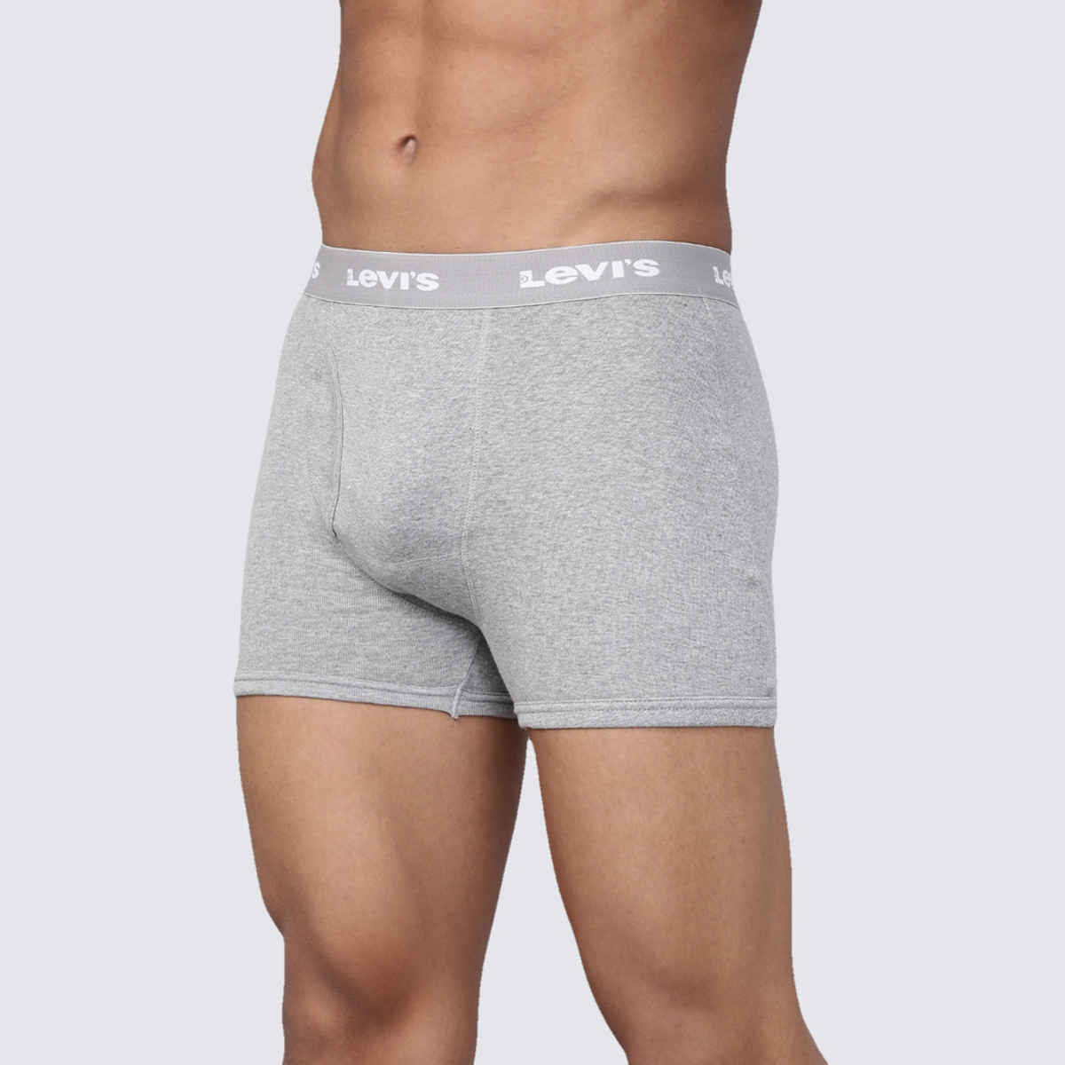 Levi's 001 Men's Classic Boxer Brief | Contoured Double Pouch | Lt. Grey Mel | M