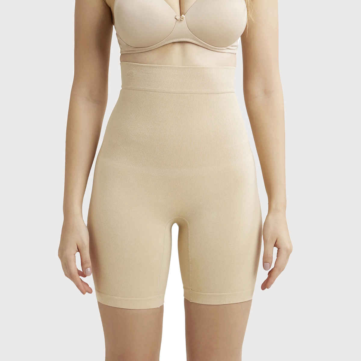 Jockey SH08 Women's High Waist Cotton Rich Elastane Underwear Stretch Seamfree Shorts Shapewear | Skin-S