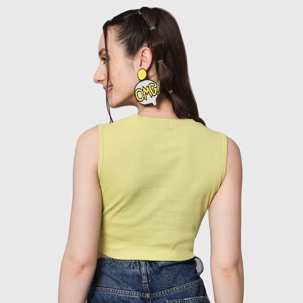 The Dry State Women's Light Green Tops WTOP | 1266A | S