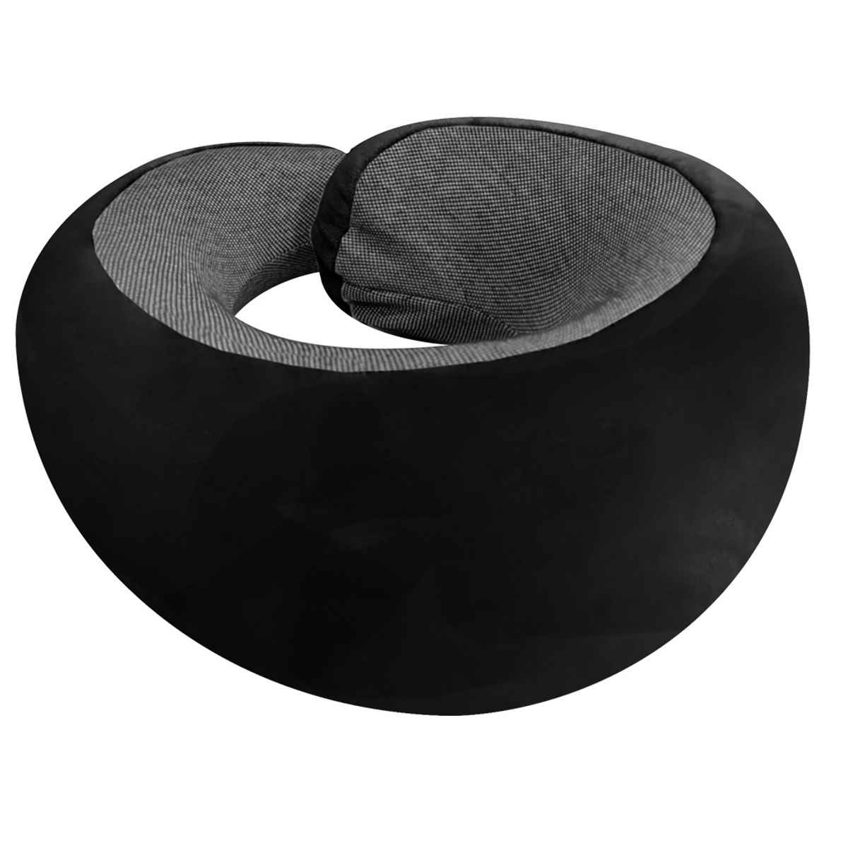 Billebon Unisex Memory Foam Neck Pillow | Black - One Size