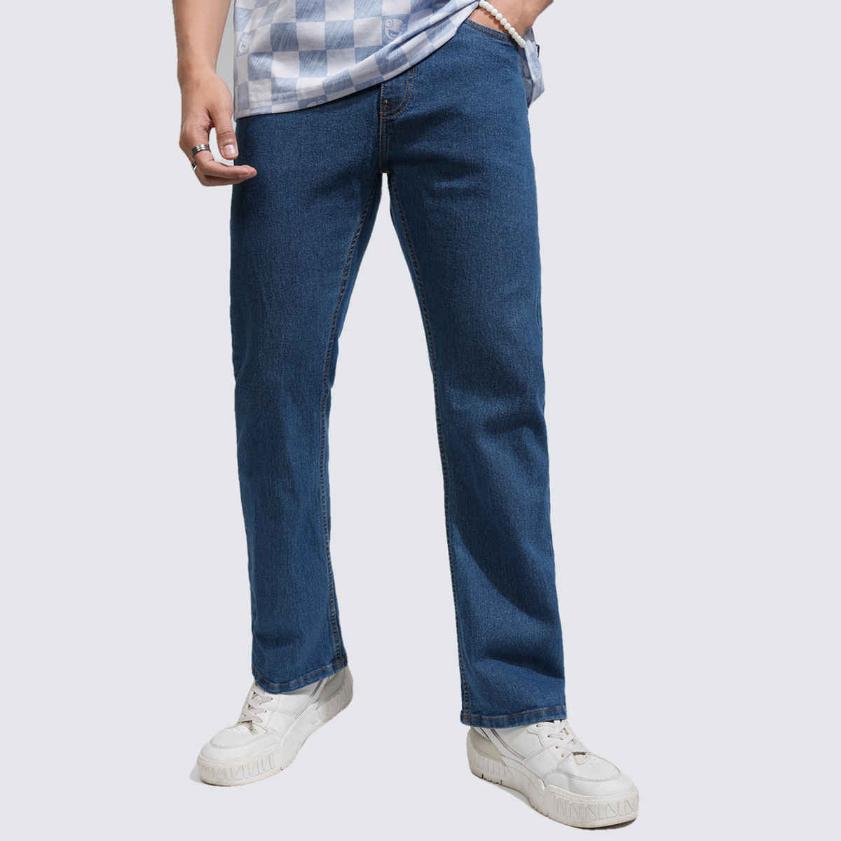 Highlander Men's Straight Fit Jeans | Light Blue - 30