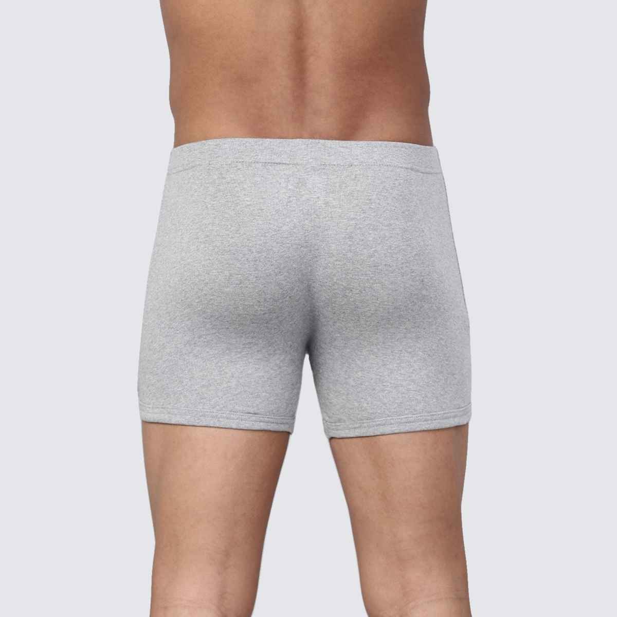 Levi's 010 Men's Comfort Boxer Brief | Contoured Double Pouch | Pack of 2 | Lt. Grey Mel,Black | XL