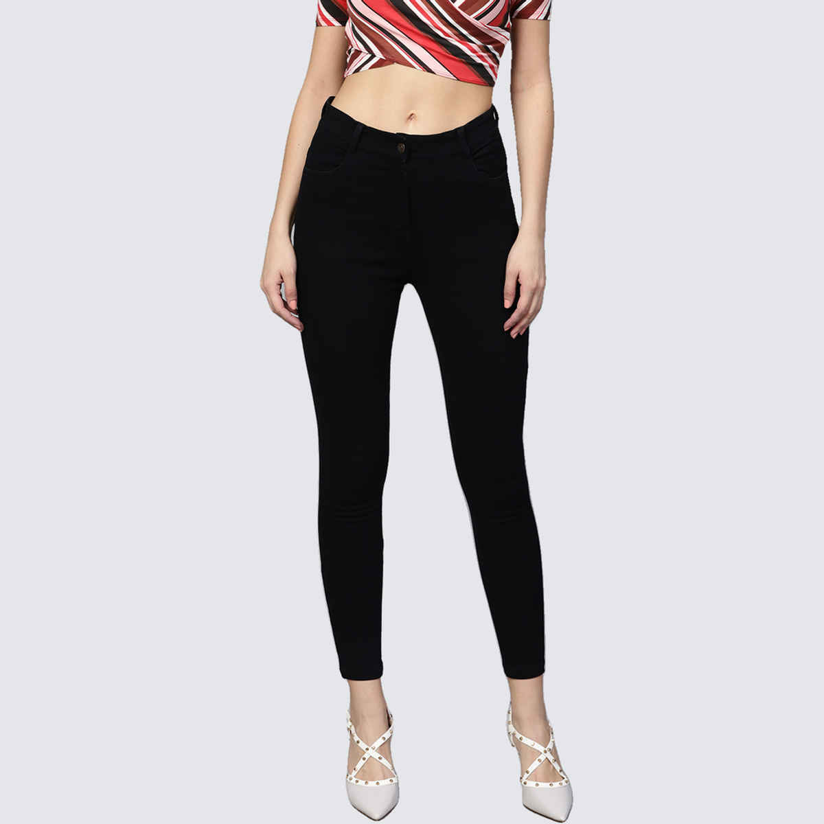 SASSAFRAS Women's Cropped Jeans - 34