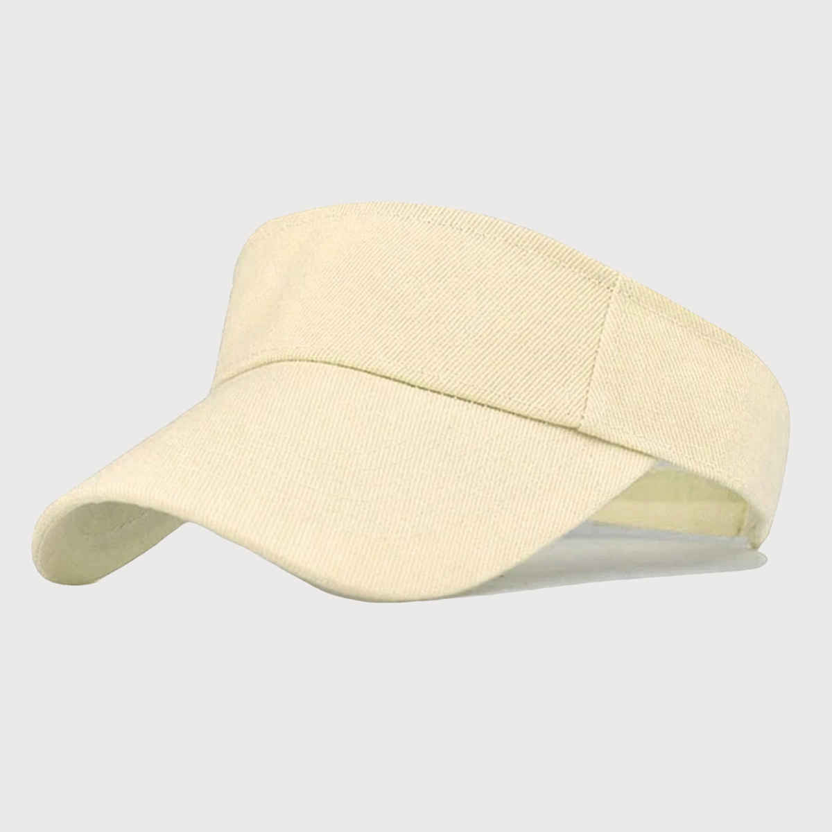Infispace Unisex Cotton Sports Sun Visor Cap Beige Color