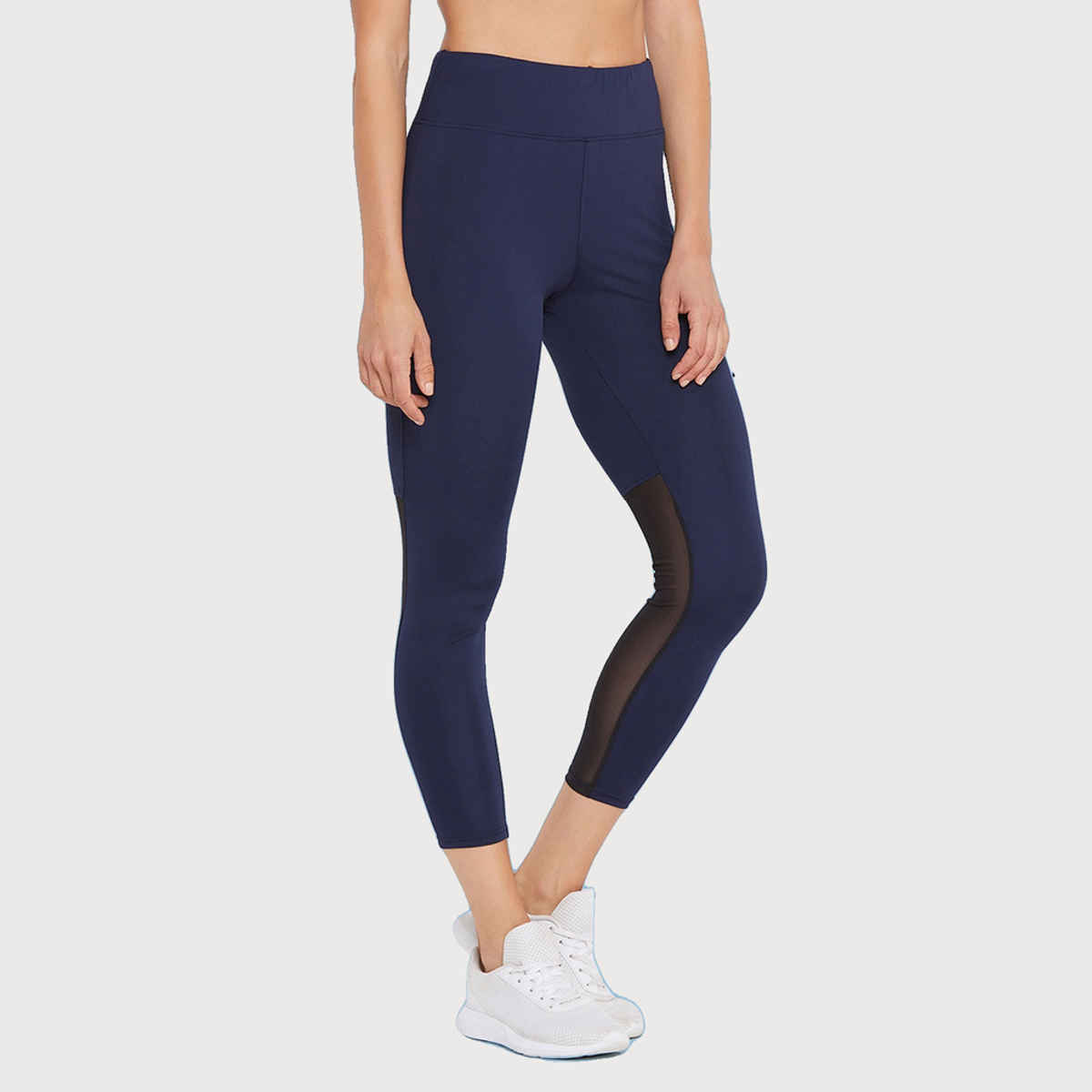 Clovia Activewear Ankle Length Tights (Blue - L)