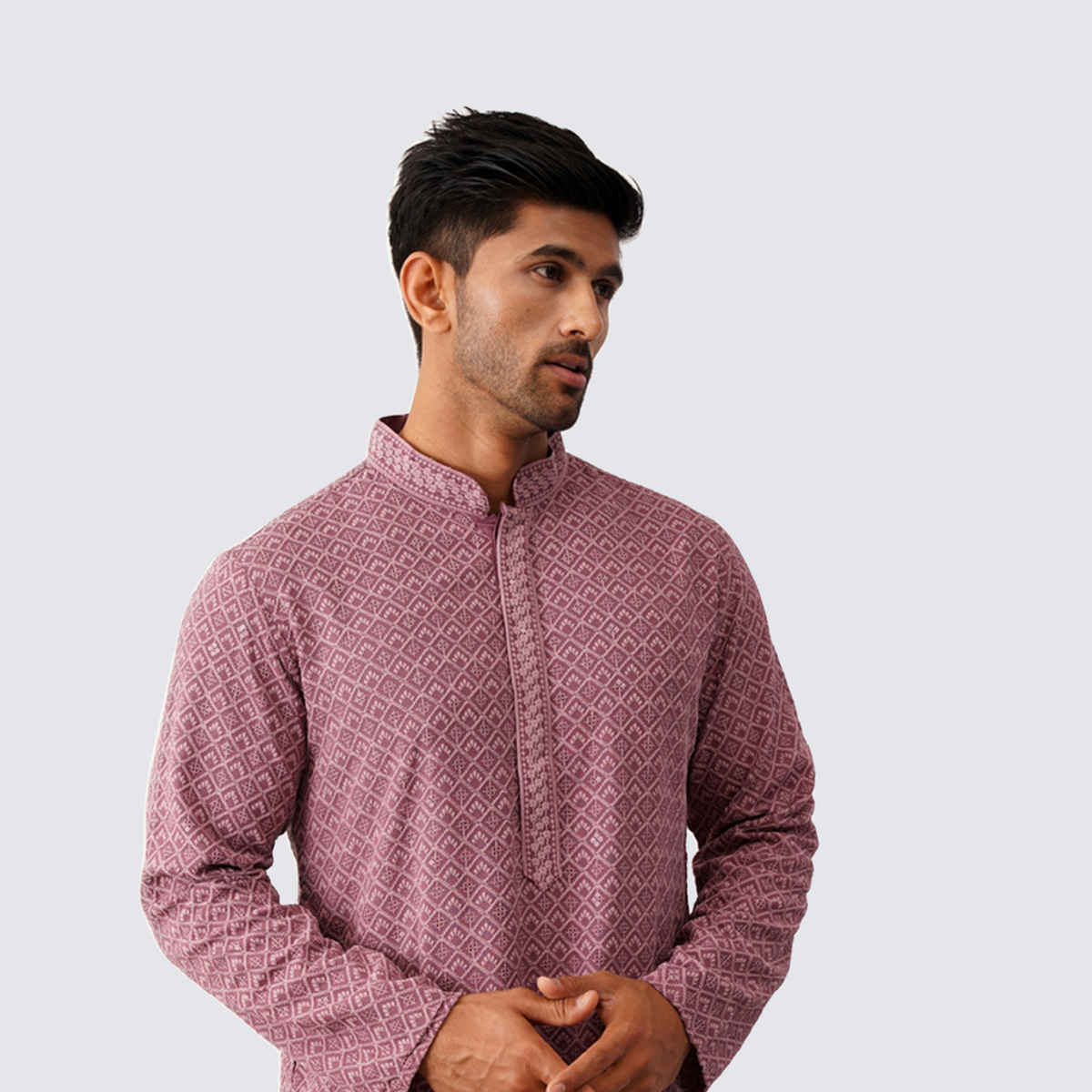 Jompers Men Kurta Only Ko 5052Magenta XXL