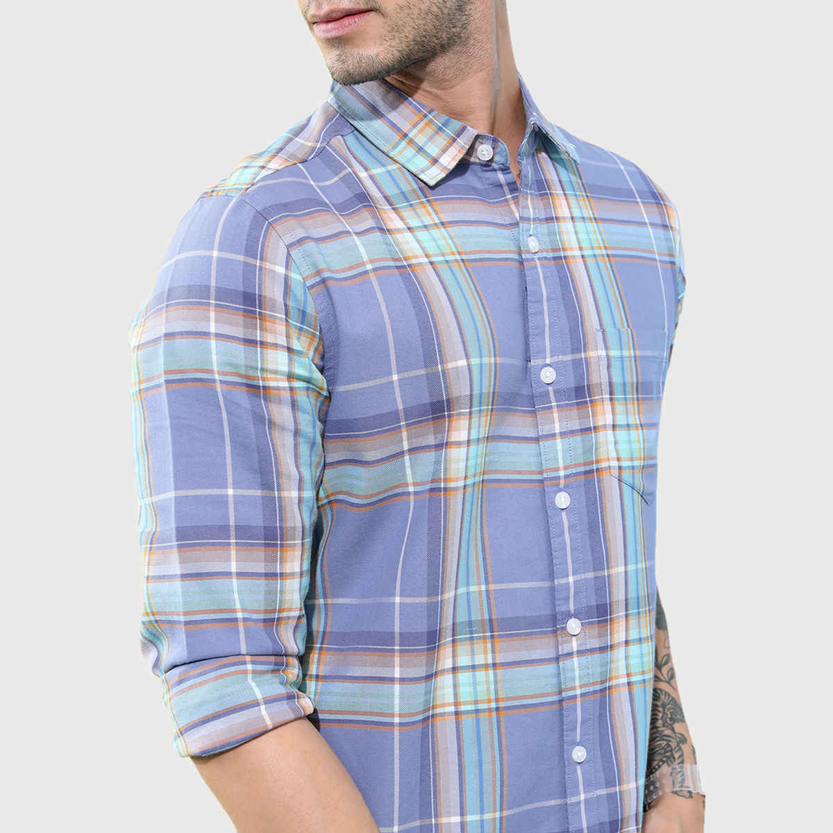 HIGHLANDER Men's Casual Shirt | Lavender - L