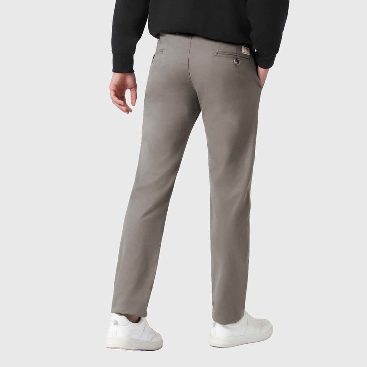 Urbano Fashion Men's Chinos Trousers Cotton Slim Fit Casual Stretch | Grey | 30
