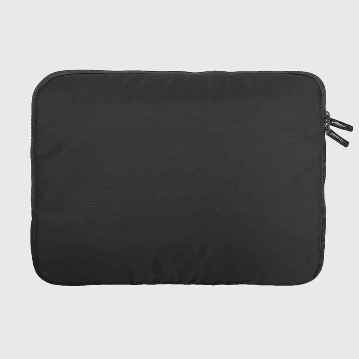 QIPS Unisex Solid PU Coated Polyester 15 L Laptop Sleeve | Dark Grey- 15 Inches