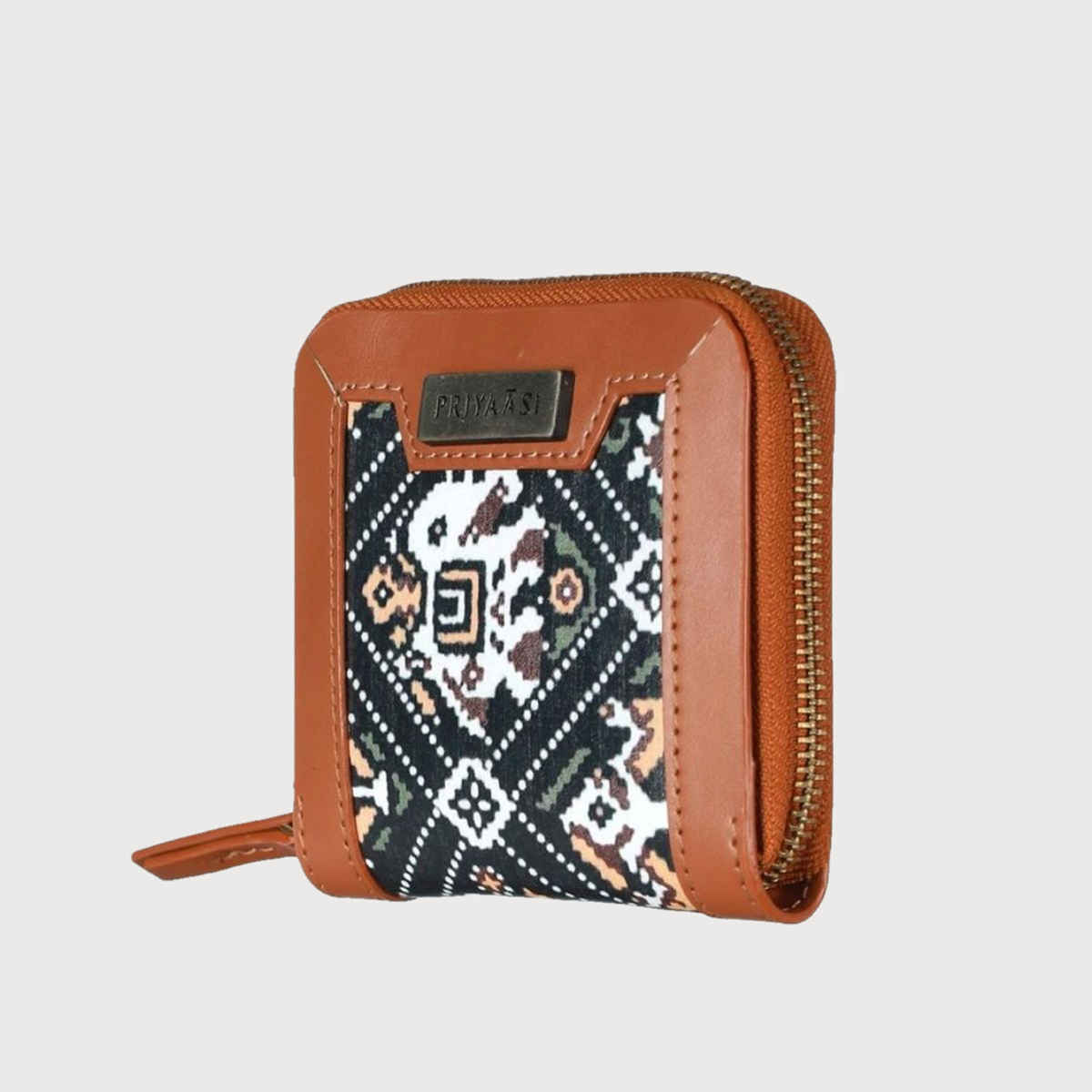 Priyaasi Women's Polyurethane Wallets | Black and Brown - Free Size