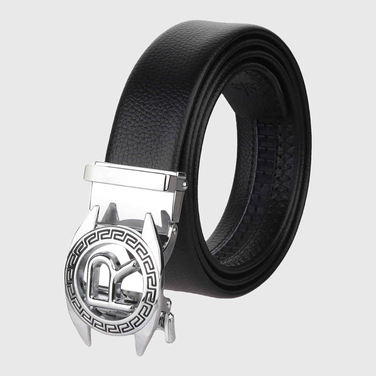 Zoro Men's Solid Vegan Leather Belt | Black - Free Size