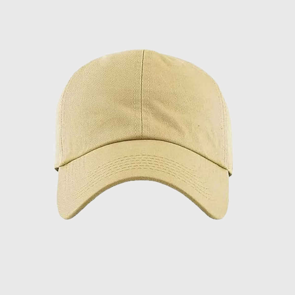 Infispace Pure Cotton Unisex Summer Sports Classic Cap Beige Color