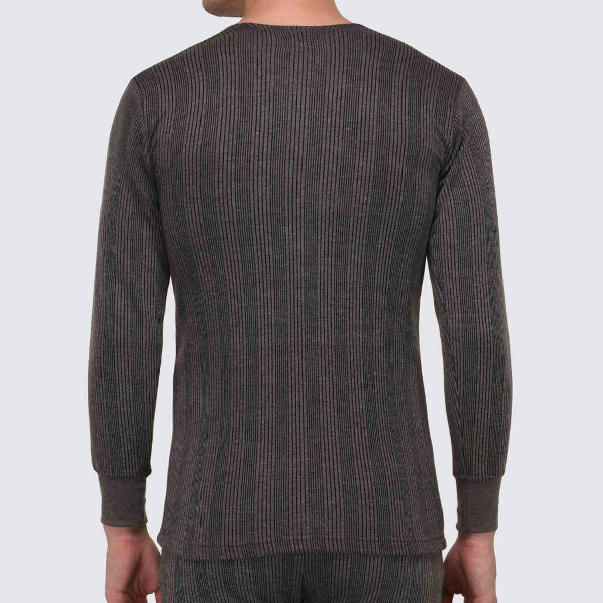 Rupa Torrido Men's Round Neck Full Sleeves Thermal Top | 7001 | Dark Grey - 90
