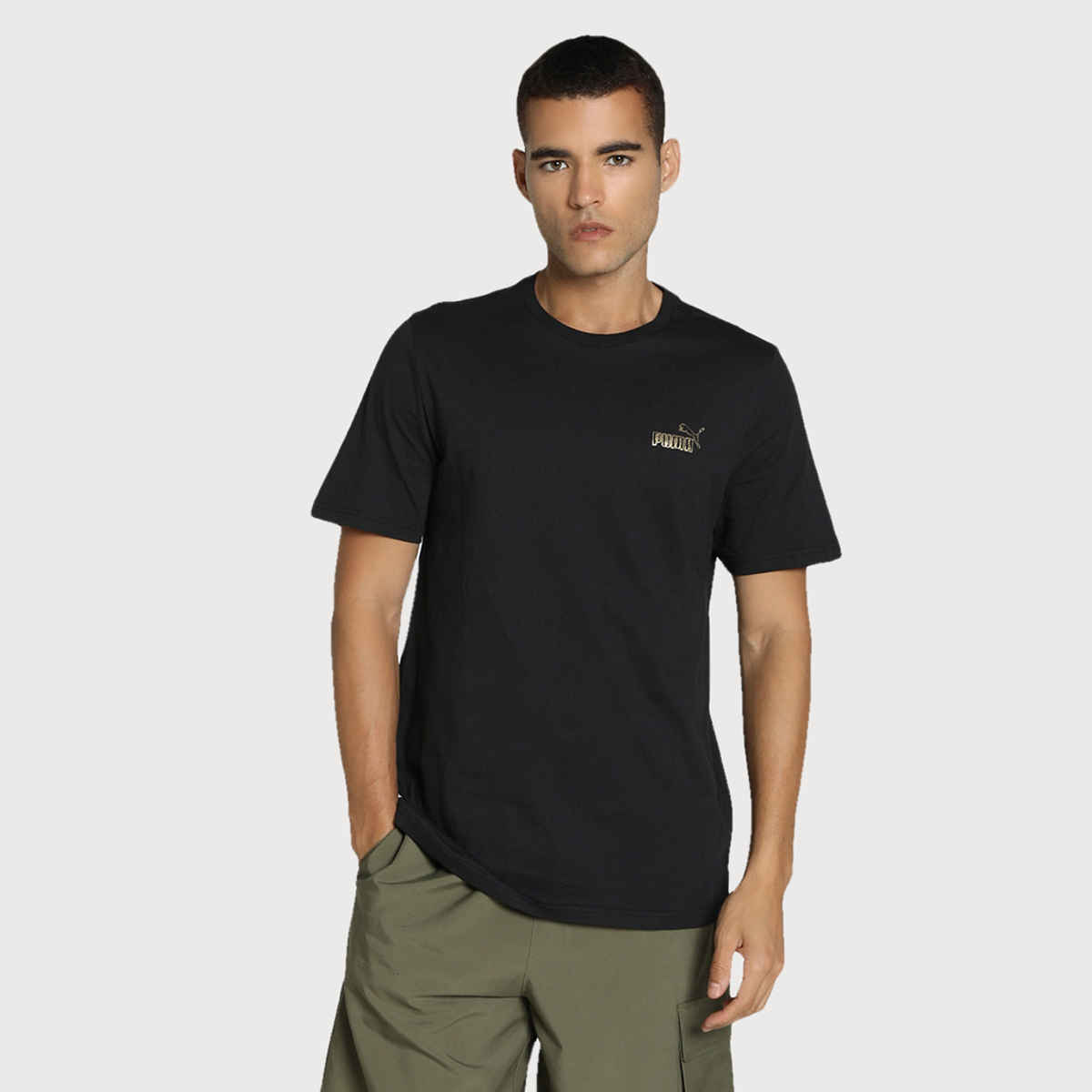 Puma Men's Graphic Logo Tee | Black | M