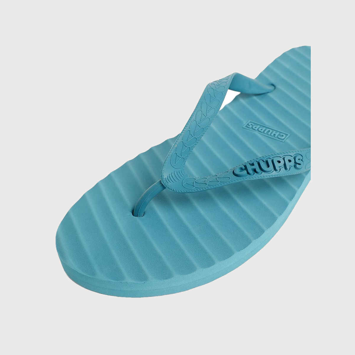 Chupps Unisex Imported Banana Leaf Monocrome Blue Lightweight Flip Flops & Slider - Size- UK 5