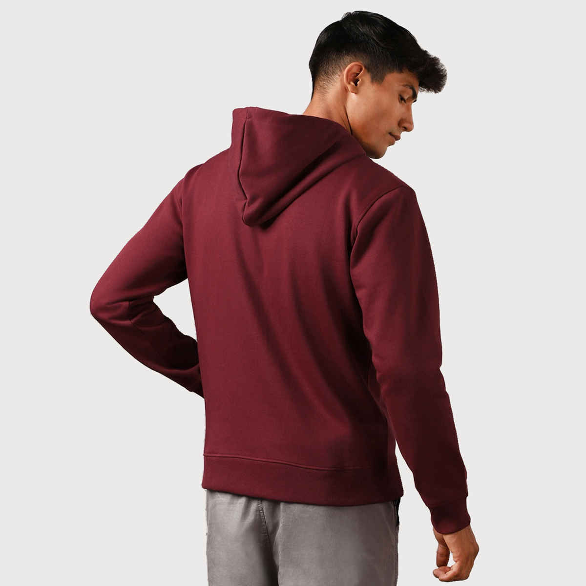 Nobero Men's Classic Hoodie | Maroon - XXL